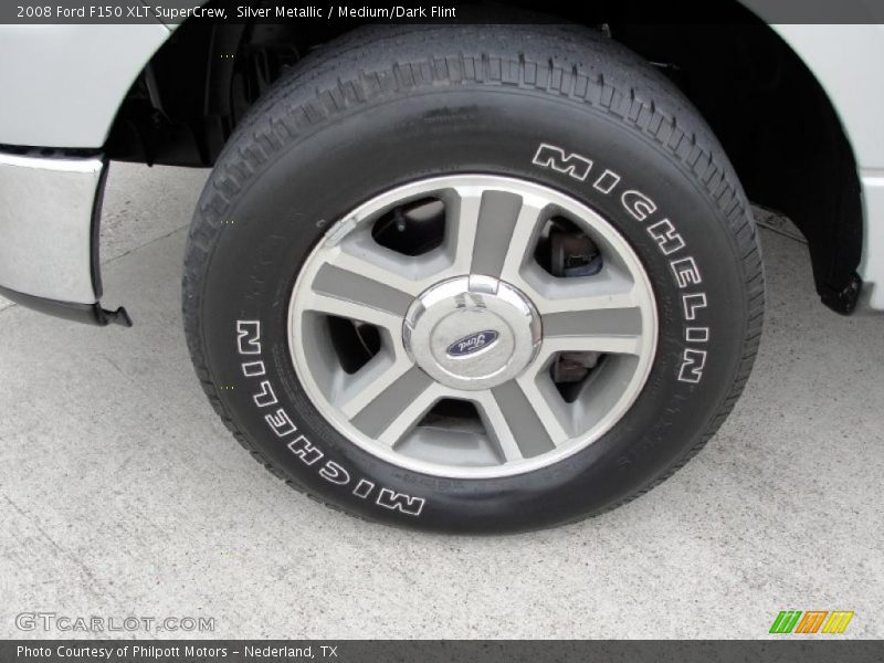 Silver Metallic / Medium/Dark Flint 2008 Ford F150 XLT SuperCrew
