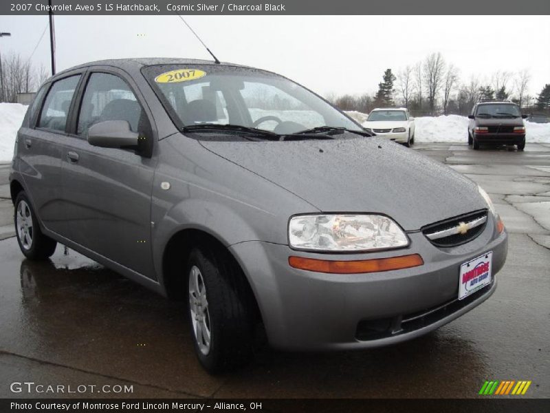 Cosmic Silver / Charcoal Black 2007 Chevrolet Aveo 5 LS Hatchback