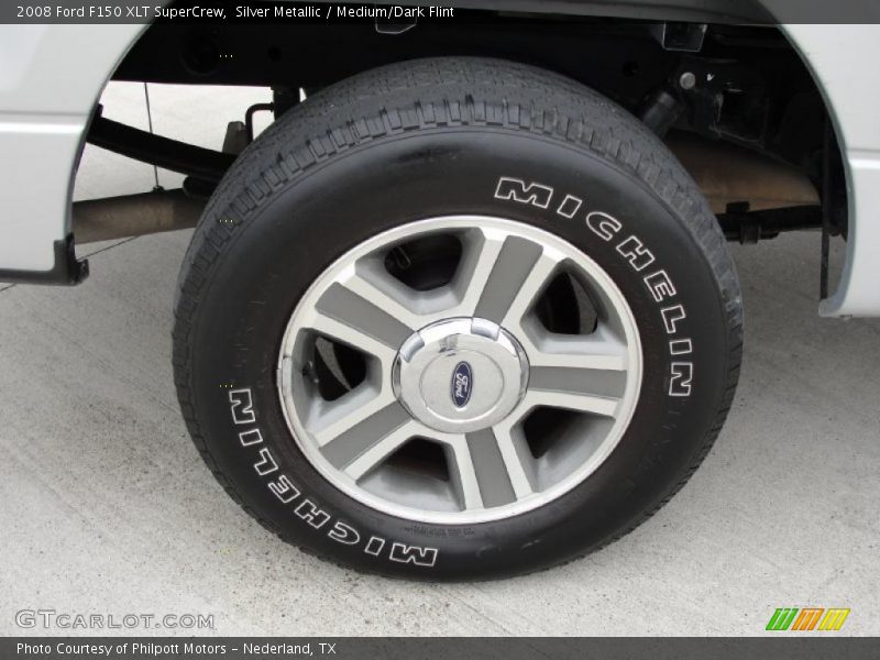 Silver Metallic / Medium/Dark Flint 2008 Ford F150 XLT SuperCrew