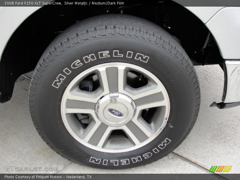 Silver Metallic / Medium/Dark Flint 2008 Ford F150 XLT SuperCrew