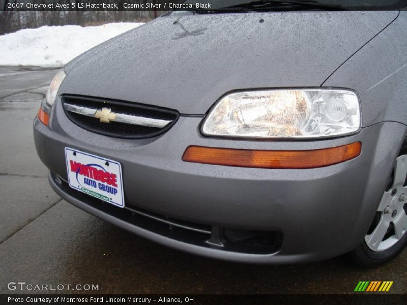 Cosmic Silver / Charcoal Black 2007 Chevrolet Aveo 5 LS Hatchback