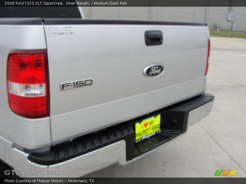 Silver Metallic / Medium/Dark Flint 2008 Ford F150 XLT SuperCrew