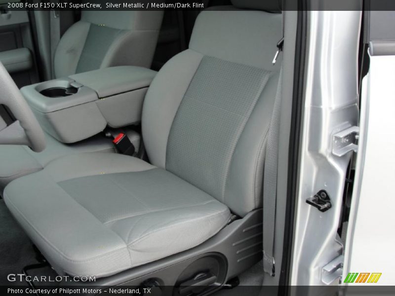 Silver Metallic / Medium/Dark Flint 2008 Ford F150 XLT SuperCrew