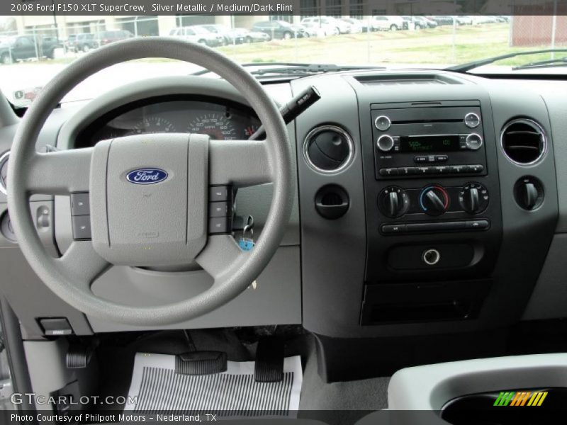 Silver Metallic / Medium/Dark Flint 2008 Ford F150 XLT SuperCrew