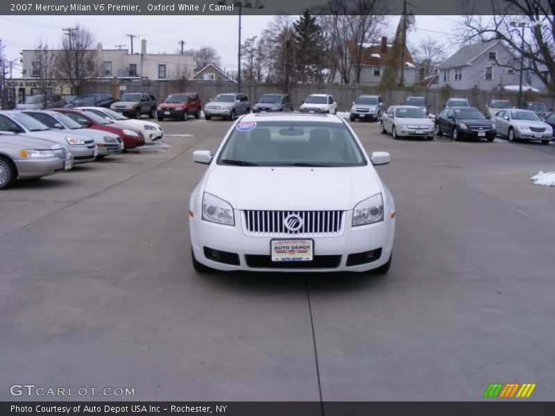 Oxford White / Camel 2007 Mercury Milan V6 Premier