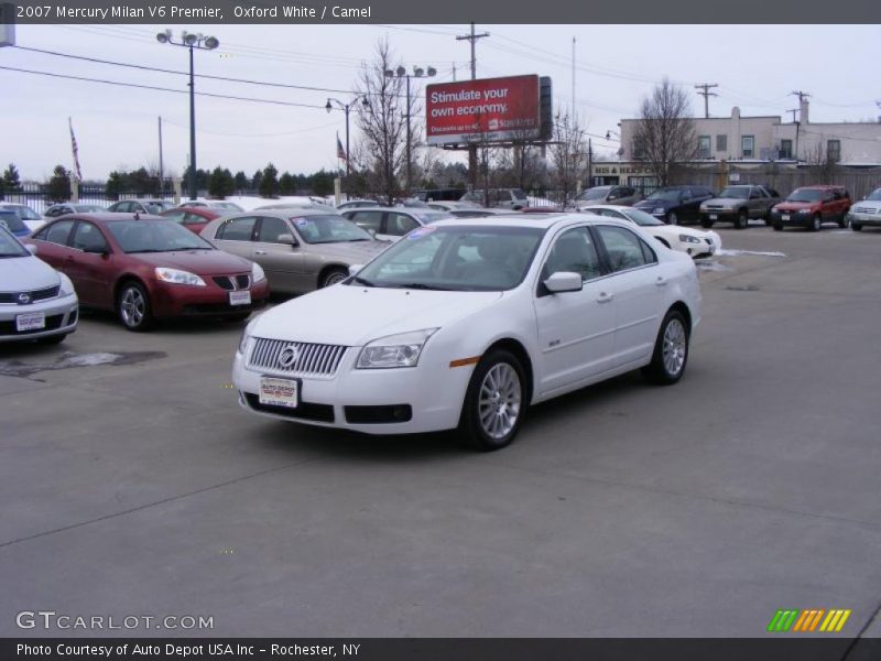 Oxford White / Camel 2007 Mercury Milan V6 Premier