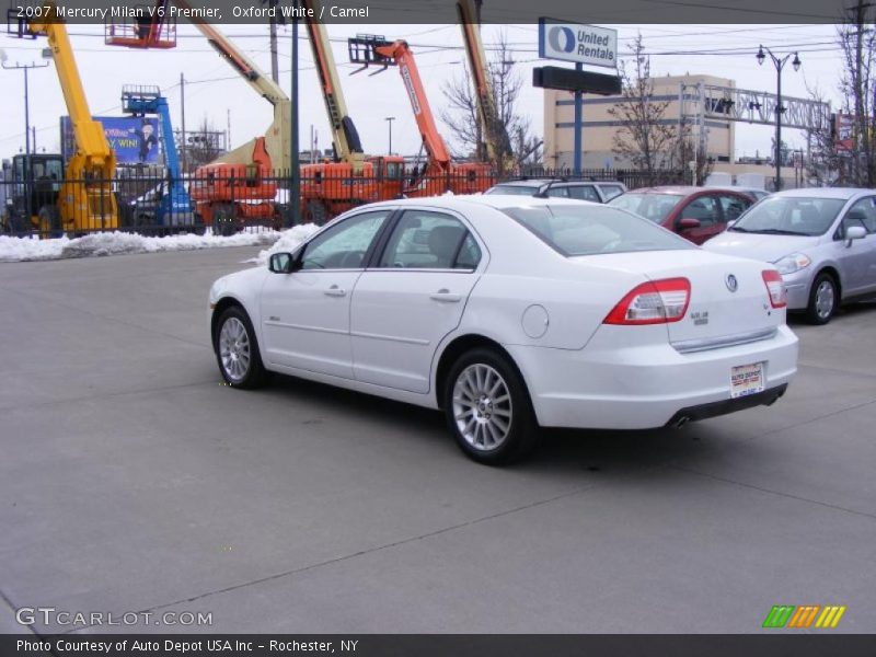 Oxford White / Camel 2007 Mercury Milan V6 Premier