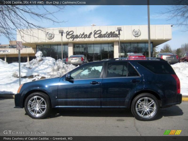 Blue Chip / Cashmere/Cocoa 2008 Cadillac SRX 4 V8 AWD