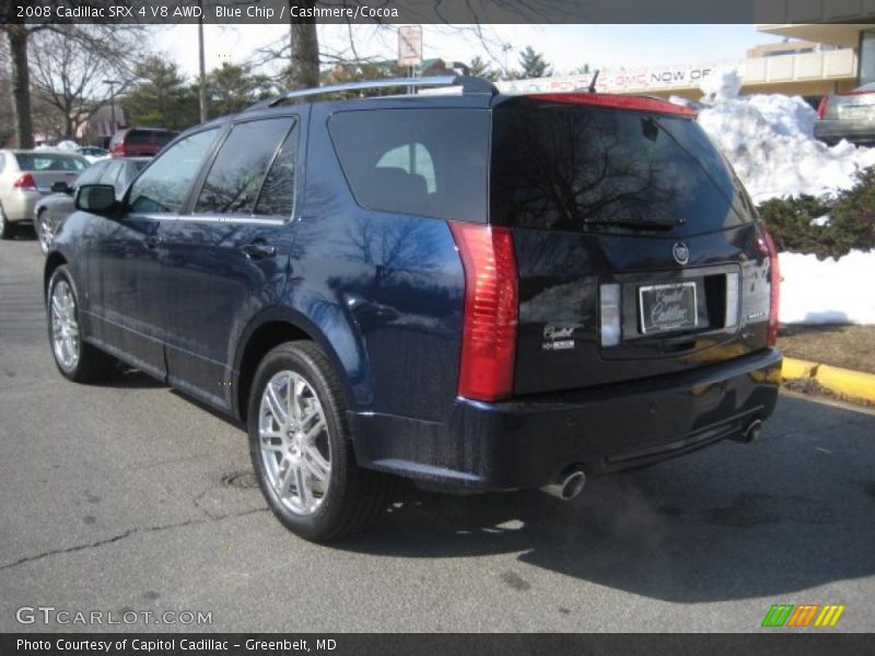 Blue Chip / Cashmere/Cocoa 2008 Cadillac SRX 4 V8 AWD