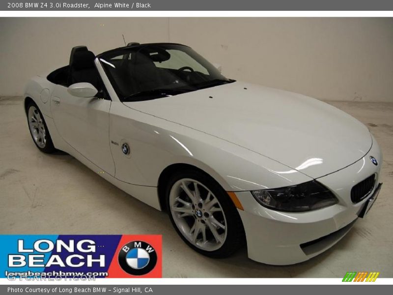 Alpine White / Black 2008 BMW Z4 3.0i Roadster