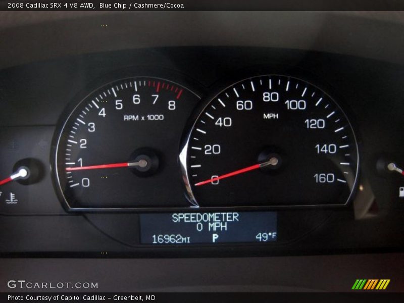 Blue Chip / Cashmere/Cocoa 2008 Cadillac SRX 4 V8 AWD