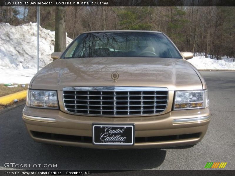 Gold Fire Mist Metallic / Camel 1998 Cadillac DeVille Sedan