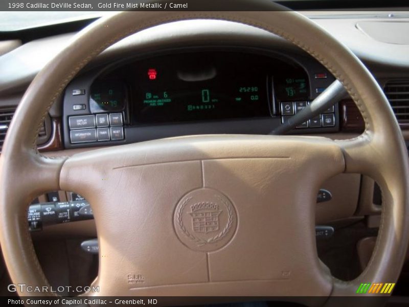 Gold Fire Mist Metallic / Camel 1998 Cadillac DeVille Sedan
