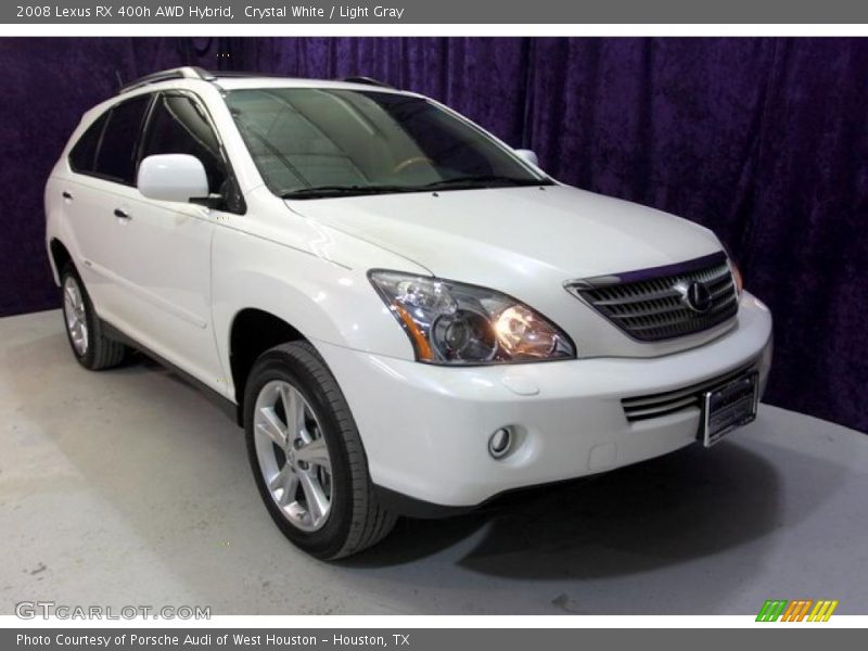 Crystal White / Light Gray 2008 Lexus RX 400h AWD Hybrid