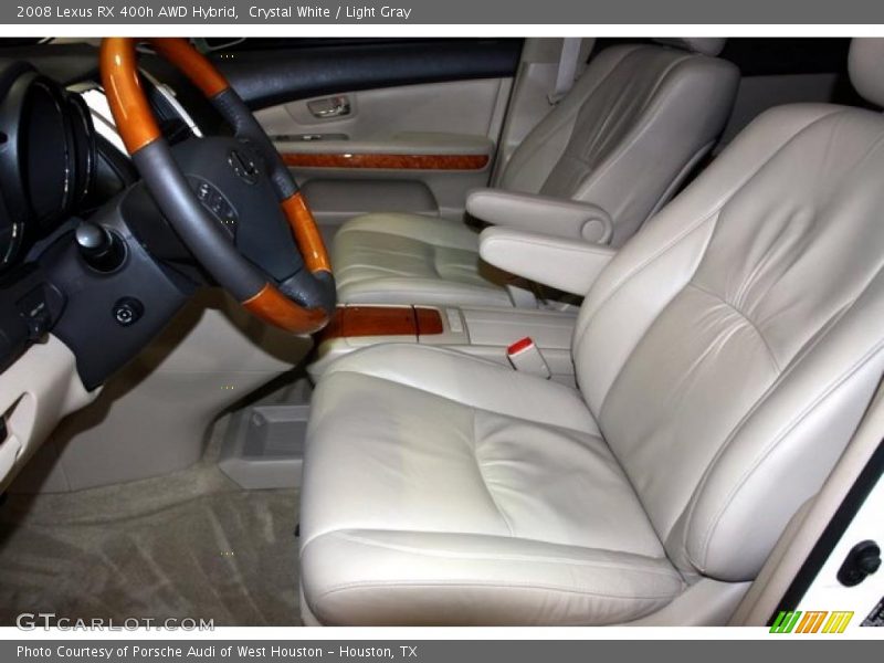 Crystal White / Light Gray 2008 Lexus RX 400h AWD Hybrid