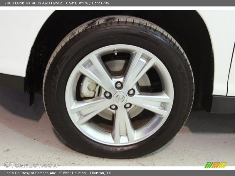 Crystal White / Light Gray 2008 Lexus RX 400h AWD Hybrid