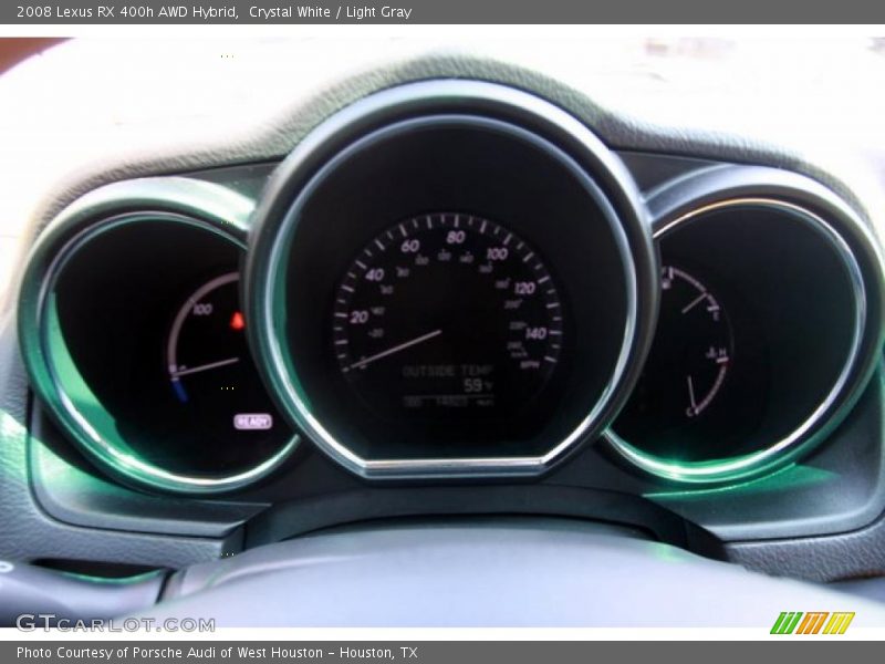 Crystal White / Light Gray 2008 Lexus RX 400h AWD Hybrid