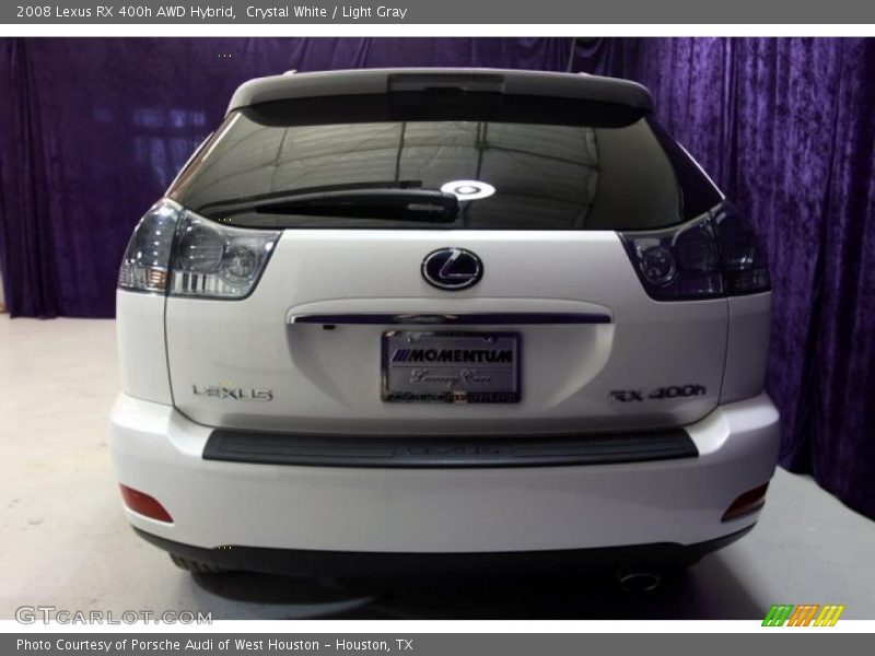 Crystal White / Light Gray 2008 Lexus RX 400h AWD Hybrid