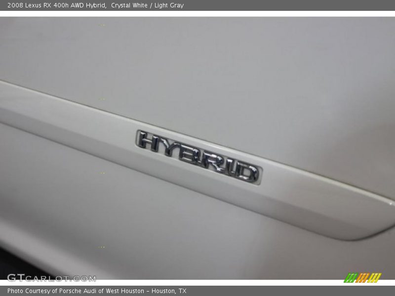Crystal White / Light Gray 2008 Lexus RX 400h AWD Hybrid