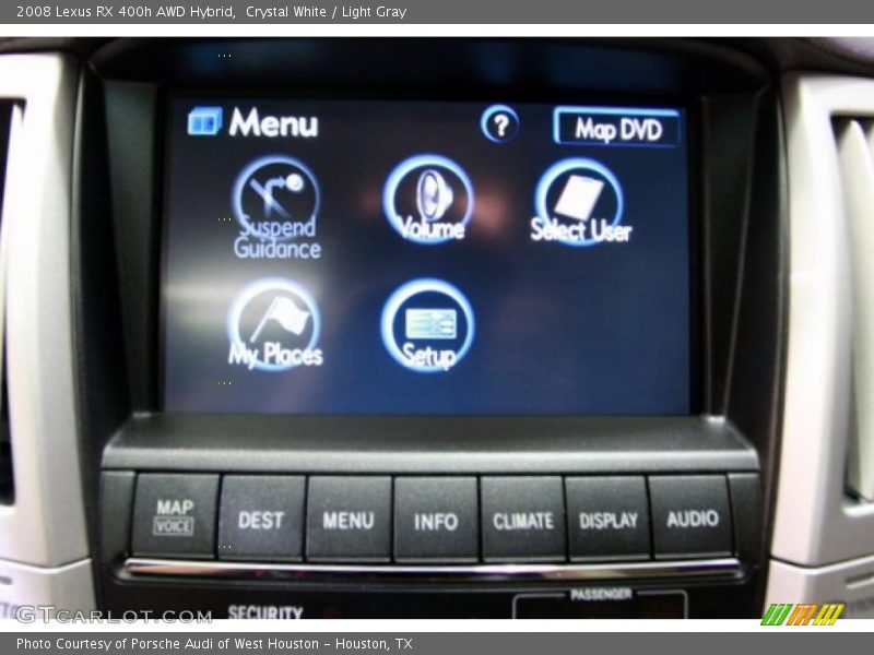 Crystal White / Light Gray 2008 Lexus RX 400h AWD Hybrid