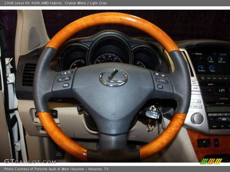 Crystal White / Light Gray 2008 Lexus RX 400h AWD Hybrid