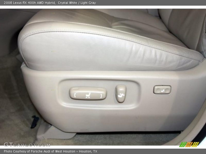 Crystal White / Light Gray 2008 Lexus RX 400h AWD Hybrid