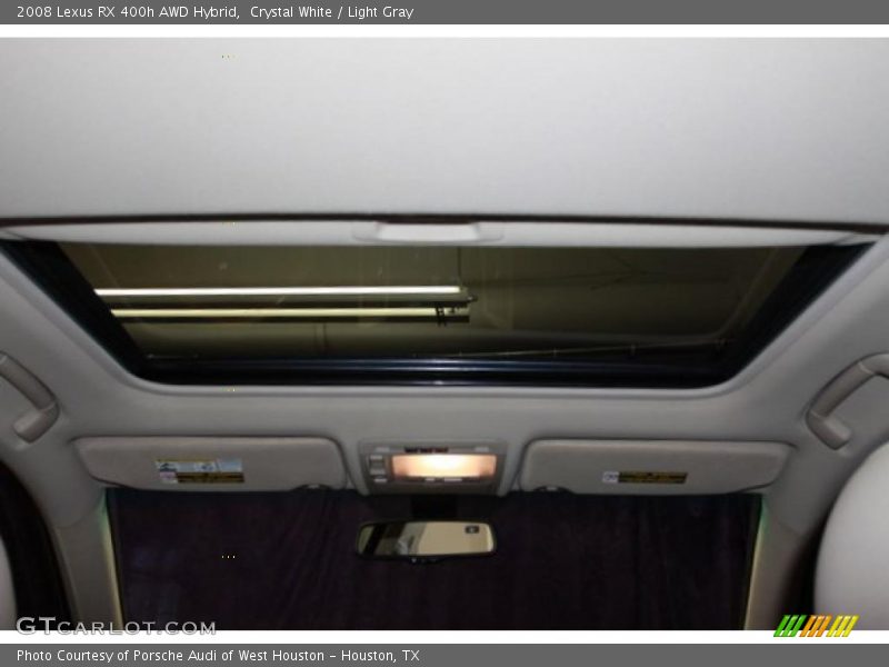 Crystal White / Light Gray 2008 Lexus RX 400h AWD Hybrid
