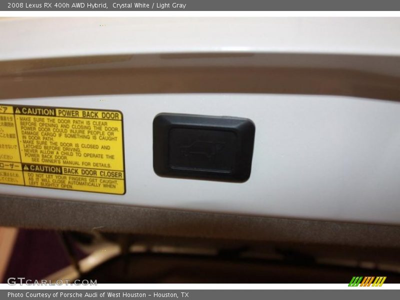 Crystal White / Light Gray 2008 Lexus RX 400h AWD Hybrid