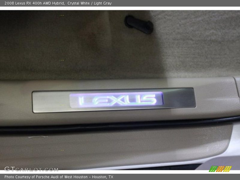 Crystal White / Light Gray 2008 Lexus RX 400h AWD Hybrid