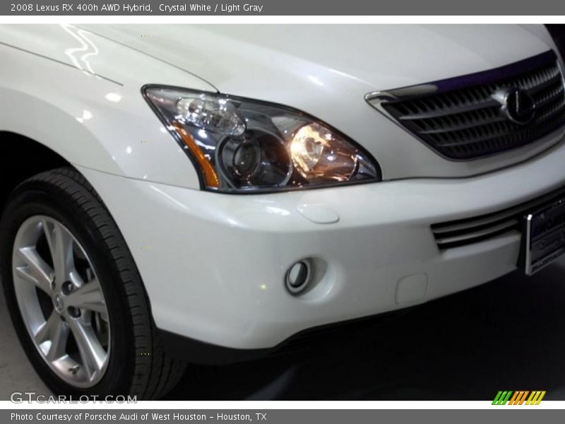 Crystal White / Light Gray 2008 Lexus RX 400h AWD Hybrid