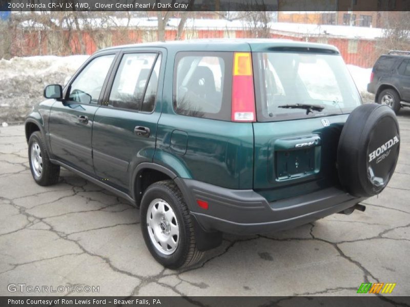 Clover Green Pearl / Dark Gray 2000 Honda CR-V LX 4WD