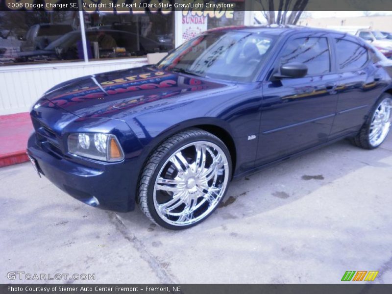 Midnight Blue Pearl / Dark Slate Gray/Light Graystone 2006 Dodge Charger SE