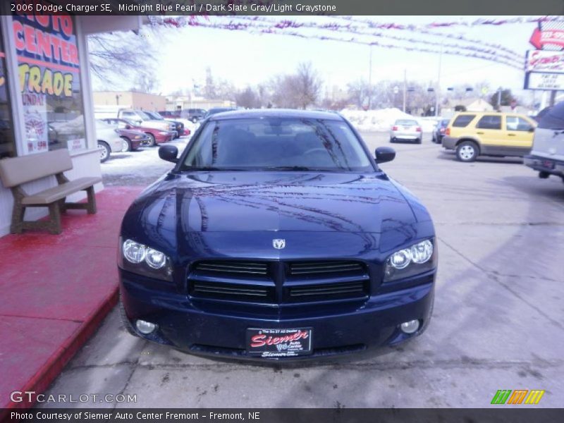 Midnight Blue Pearl / Dark Slate Gray/Light Graystone 2006 Dodge Charger SE