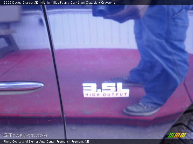 Midnight Blue Pearl / Dark Slate Gray/Light Graystone 2006 Dodge Charger SE