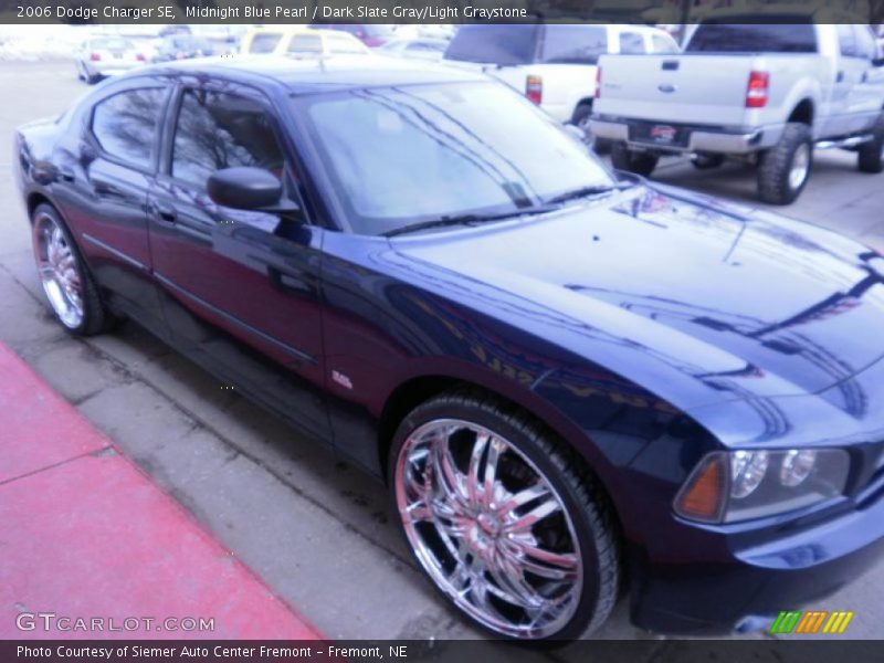 Midnight Blue Pearl / Dark Slate Gray/Light Graystone 2006 Dodge Charger SE