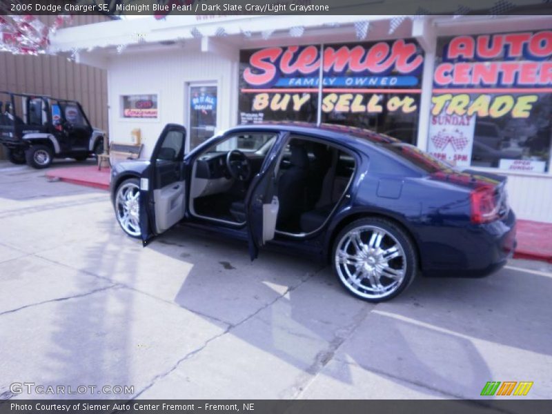 Midnight Blue Pearl / Dark Slate Gray/Light Graystone 2006 Dodge Charger SE