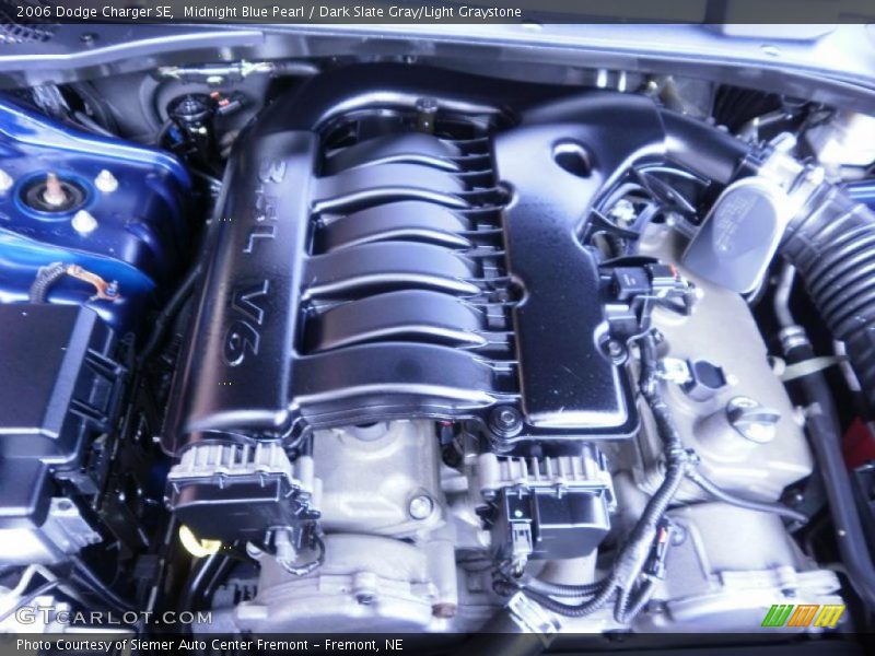 Midnight Blue Pearl / Dark Slate Gray/Light Graystone 2006 Dodge Charger SE
