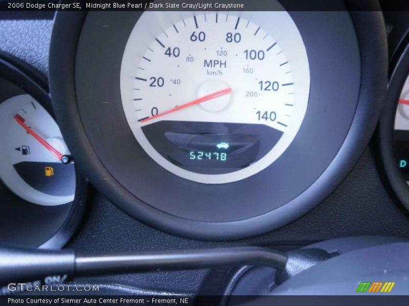 Midnight Blue Pearl / Dark Slate Gray/Light Graystone 2006 Dodge Charger SE
