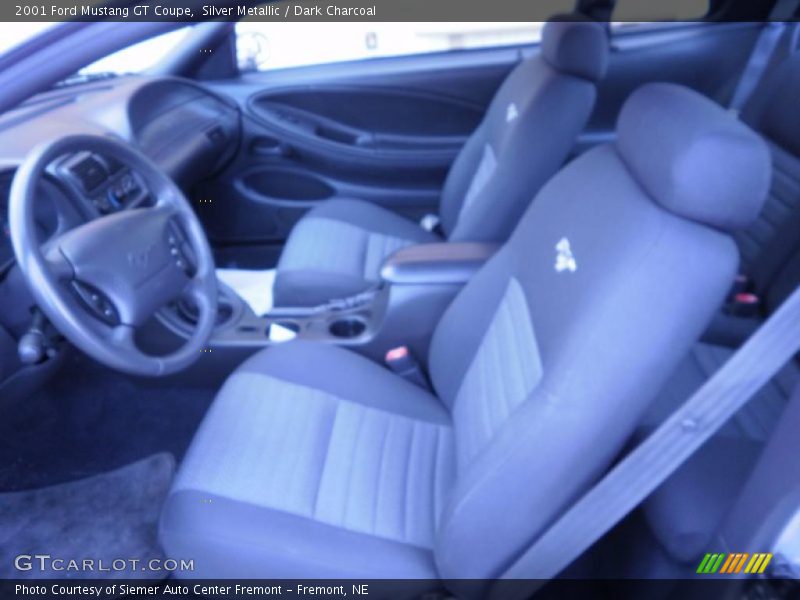Silver Metallic / Dark Charcoal 2001 Ford Mustang GT Coupe