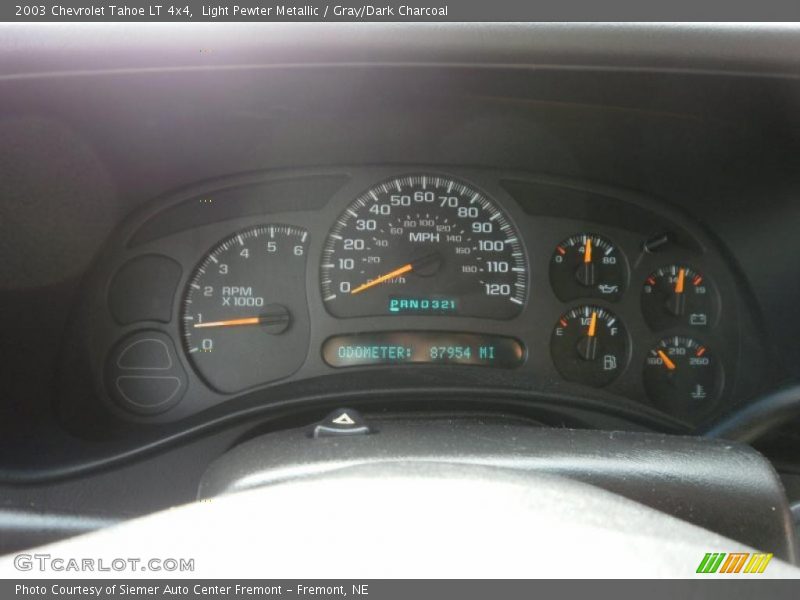 Light Pewter Metallic / Gray/Dark Charcoal 2003 Chevrolet Tahoe LT 4x4