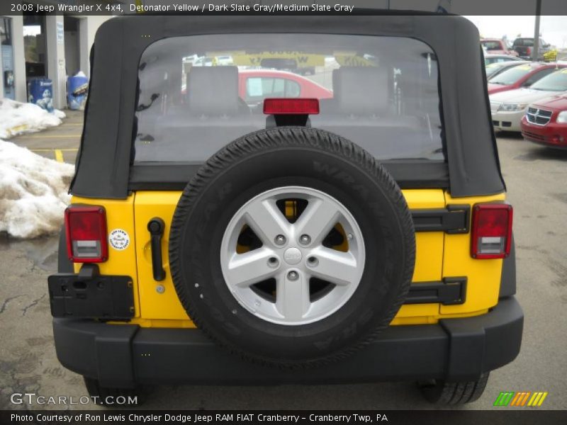 Detonator Yellow / Dark Slate Gray/Medium Slate Gray 2008 Jeep Wrangler X 4x4
