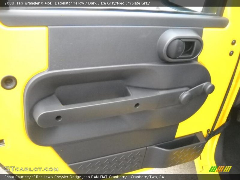 Detonator Yellow / Dark Slate Gray/Medium Slate Gray 2008 Jeep Wrangler X 4x4