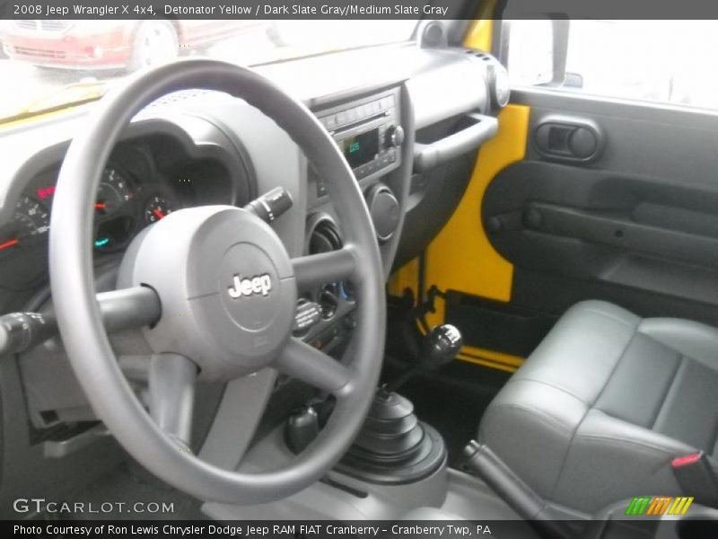 Detonator Yellow / Dark Slate Gray/Medium Slate Gray 2008 Jeep Wrangler X 4x4
