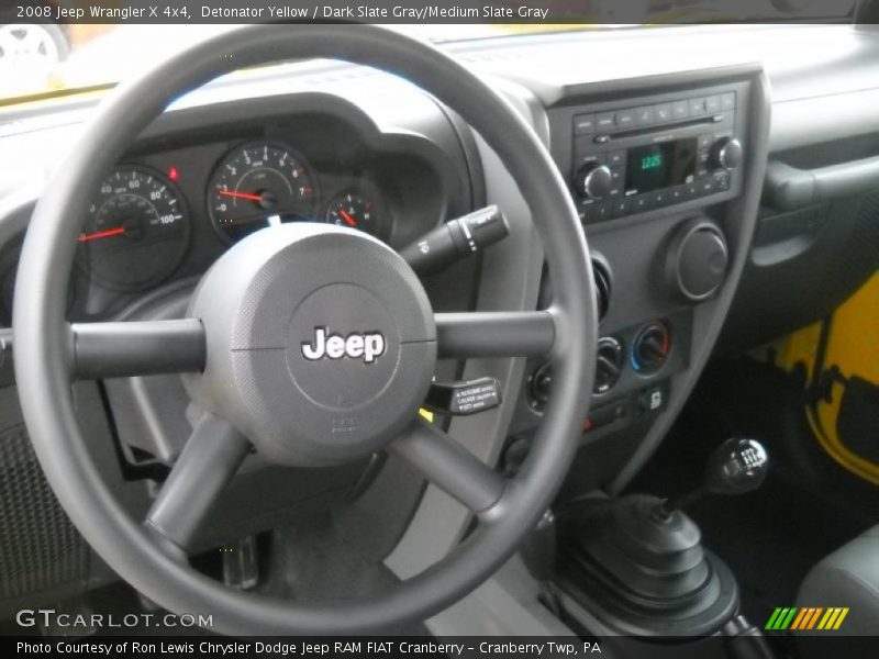 Detonator Yellow / Dark Slate Gray/Medium Slate Gray 2008 Jeep Wrangler X 4x4