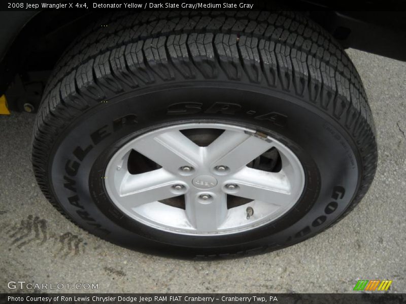 Detonator Yellow / Dark Slate Gray/Medium Slate Gray 2008 Jeep Wrangler X 4x4