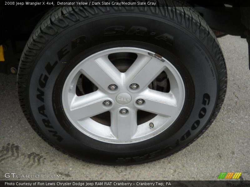 Detonator Yellow / Dark Slate Gray/Medium Slate Gray 2008 Jeep Wrangler X 4x4