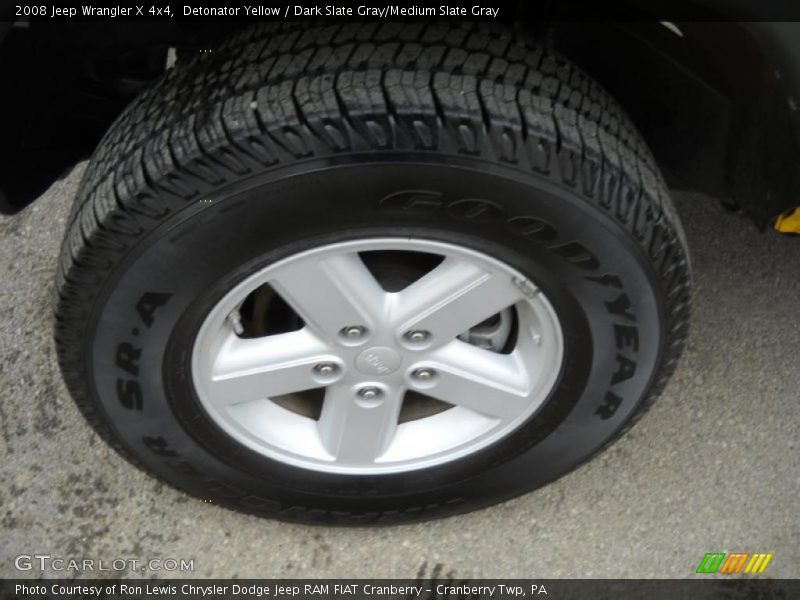 Detonator Yellow / Dark Slate Gray/Medium Slate Gray 2008 Jeep Wrangler X 4x4