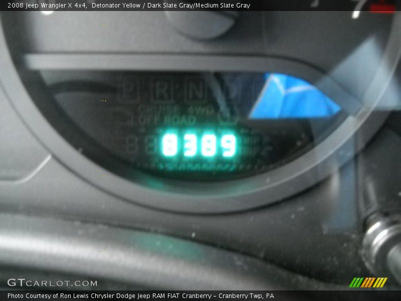 Detonator Yellow / Dark Slate Gray/Medium Slate Gray 2008 Jeep Wrangler X 4x4