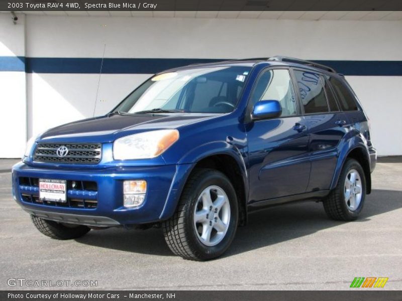 Spectra Blue Mica / Gray 2003 Toyota RAV4 4WD
