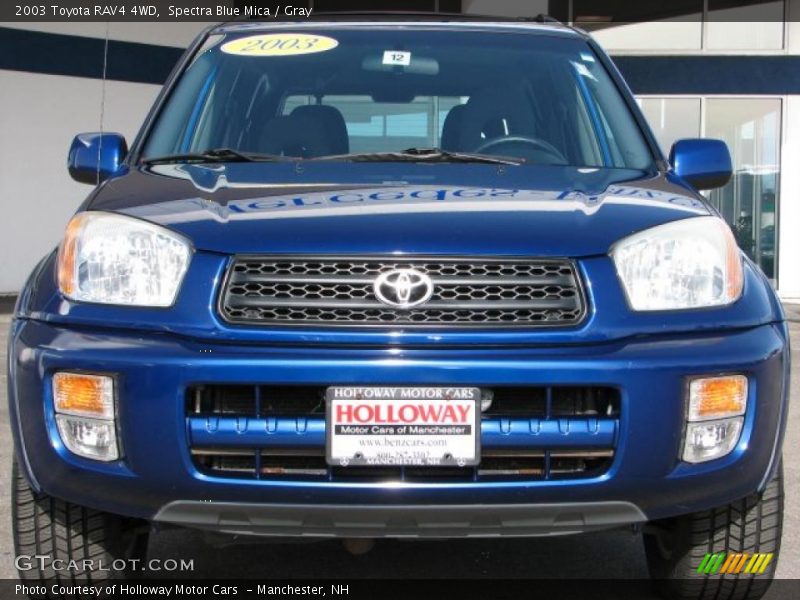 Spectra Blue Mica / Gray 2003 Toyota RAV4 4WD